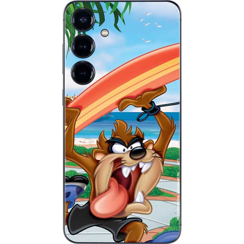 Looney Tunes Tasmanian Devil Surfboard Galaxy S25 Skin